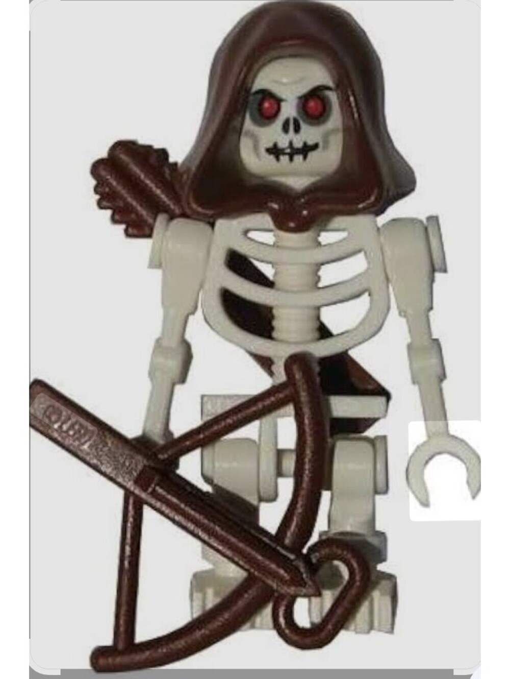 Brick Takeover LEGO SKELETON White w/ Hood Arrows & Crossbow Minifigure NEW